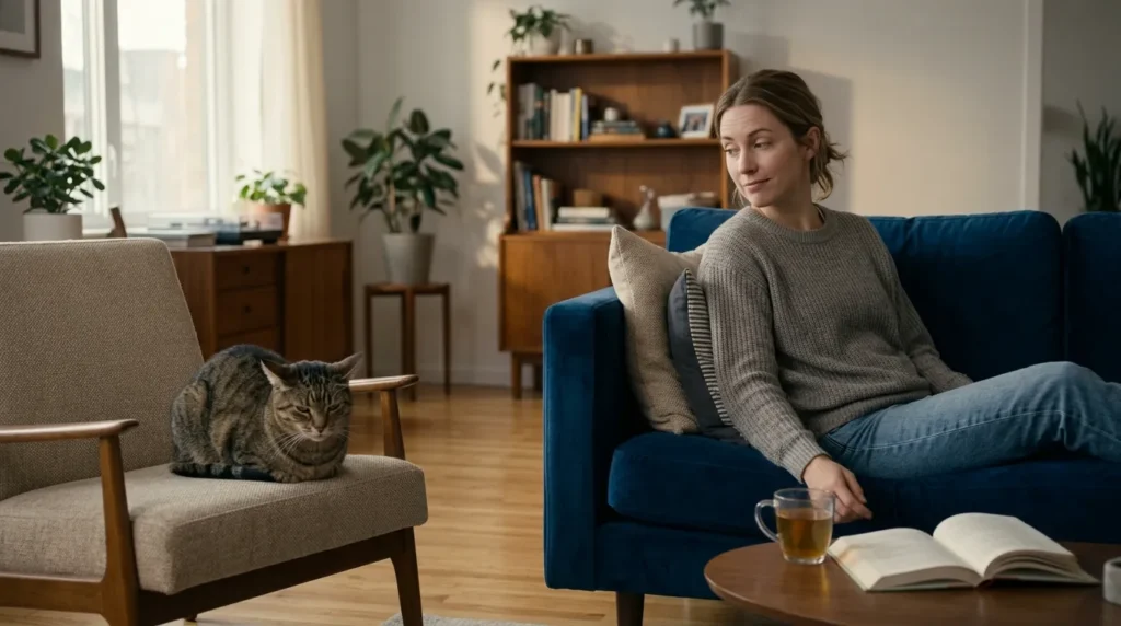  indoor cat health mistake — owner assuming cat is fine while cat shows subtle signs of illness