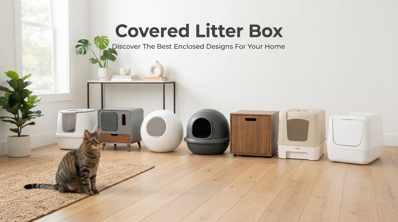 7 Best Covered Litter Box comparison featuring top covered litter boxes for odor control, privacy, and indoor cats.