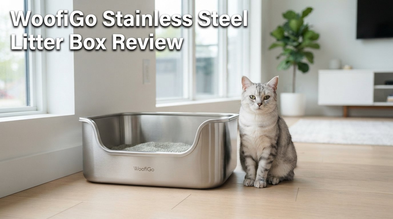 best WoofiGo Stainless Steel Litter Box reviews comparing durable stainless steel litter boxes for indoor cats.