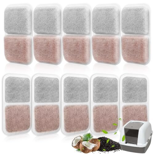 10 Pack Filters Replacement Compatible with Catit Litter Box
