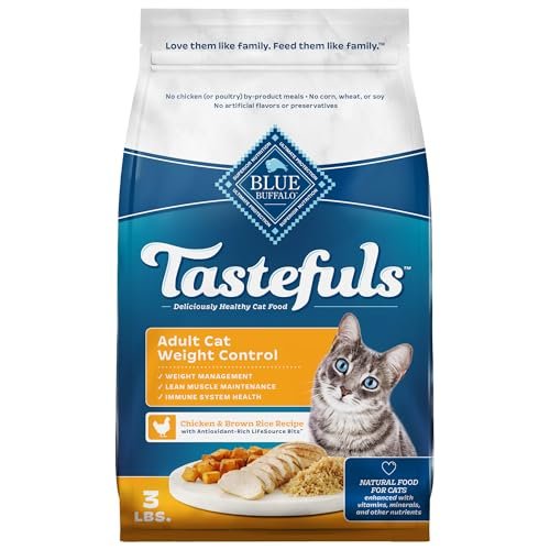 Blue Buffalo Tastefuls Adult Dry Cat Food for Weight Managem