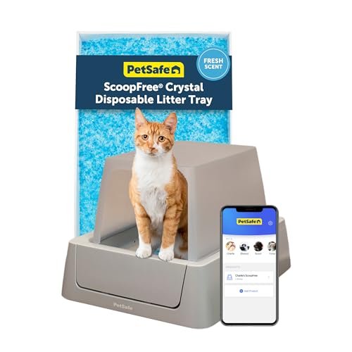 PetSafe ScoopFree Crystal Smart Self-Cleaning Litter Box, Fr