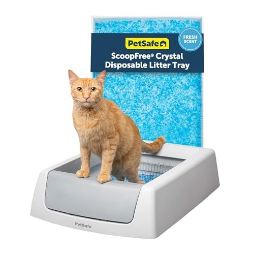 PetSafe ScoopFree Crystal Classic Self-Cleaning Litter Box,
