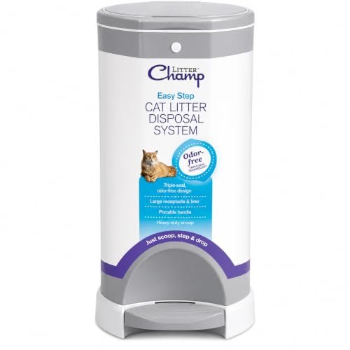 Litter Champ Cat Litter Disposal System, Hands-Free Pedal Tr