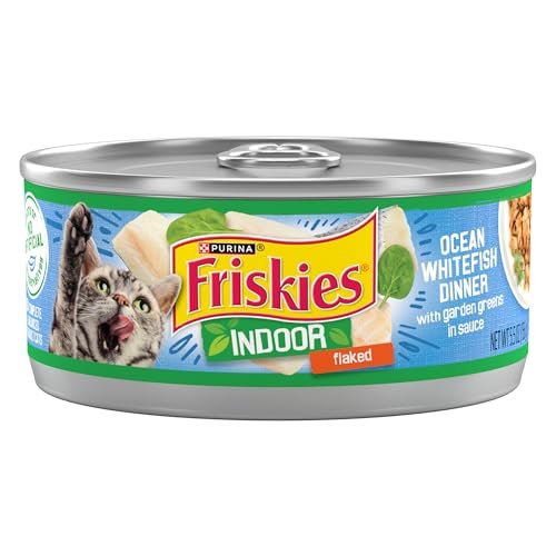 Purina Friskies Indoor Cat Food Flaked Ocean Whitefish Dinne