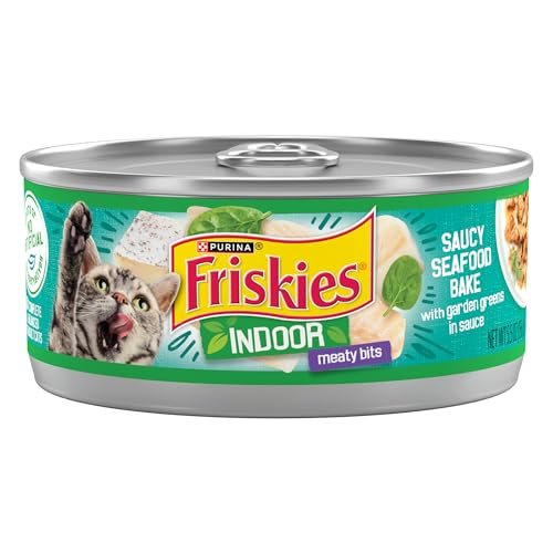 Purina Friskies Indoor Cat Food Meaty Bits Saucy Seafood Bak