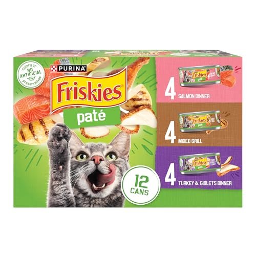 Purina Friskies Wet Cat Food Pate Variety Pack Salmon Dinner
