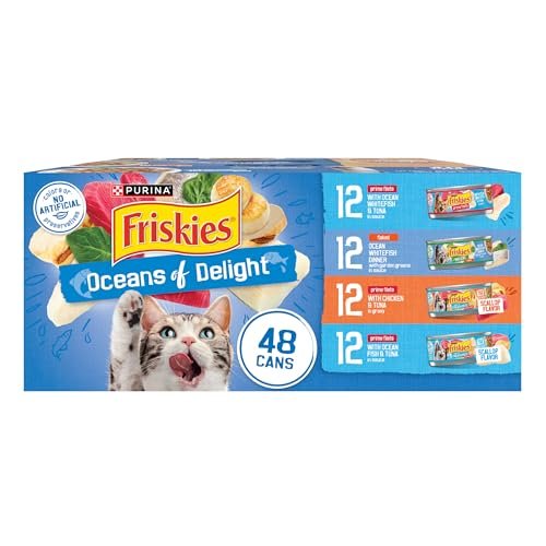 Purina Friskies Wet Cat Food Variety Pack, Oceans of Delight