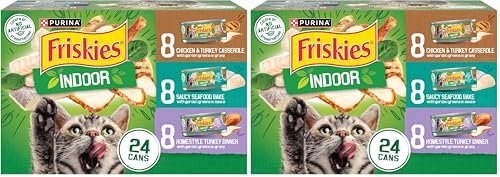 Friskies Purina Indoor Cat Food 24ct VP - (Chicken and Turke