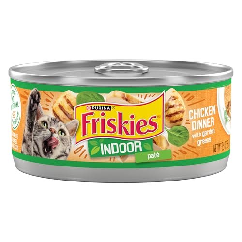 Purina Friskies Indoor Cat Food Pate Chicken Dinner With Gar