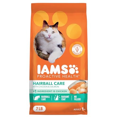 IAMS Proactive Health Dry Cat Food Hairball Care, Adult Cat