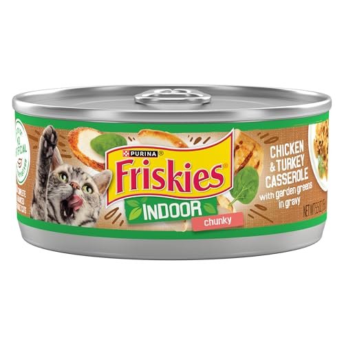 Purina Friskies Indoor Cat Food Chunky Chicken and Turkey Ca
