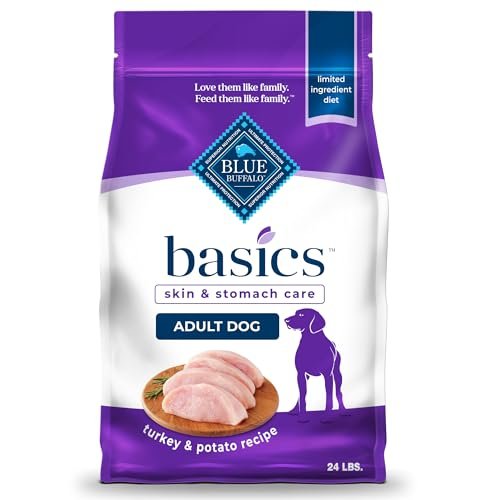 Blue Buffalo Basics Adult Dry Dog Food, Skin & Stomach Care,