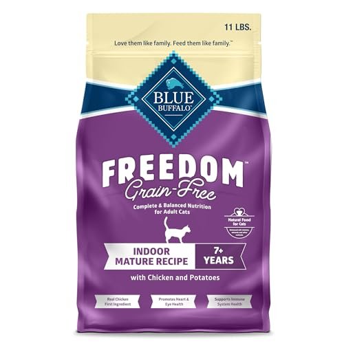Blue Buffalo Freedom Grain-Free Dry Cat Food for Mature Cats