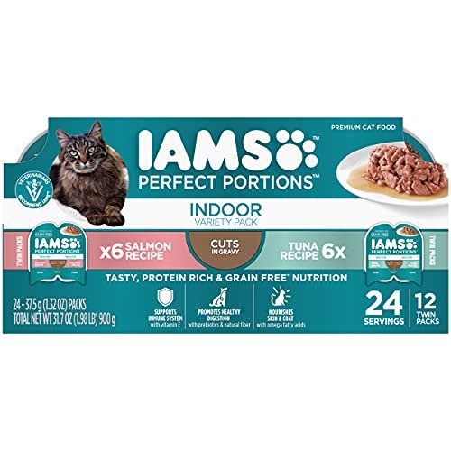 IAMS Perfect Portions Grain Free Wet Cat Food, Indoor Adult