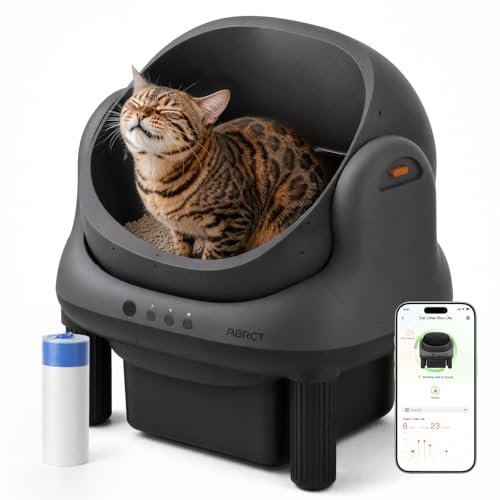 ABRCT Open Top L1 Self Cleaning Litter Box,Electronic Hands-