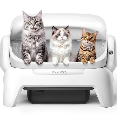 Meowant Extra Large Automatic Litter Box, Self Cleaning Cat 