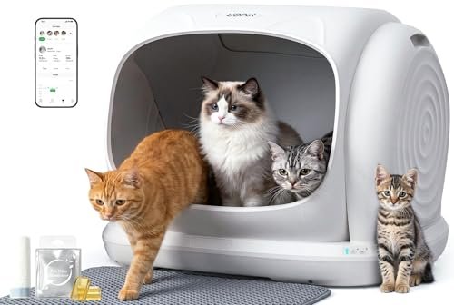UBPET Self Cleaning Cat Litter Box, XXXL Automatic Litter Bo