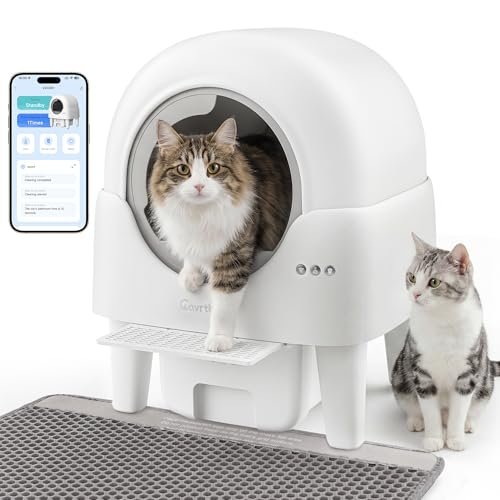 Cavrtbany Automatic Litter Box, Self Cleaning Litter Box wit