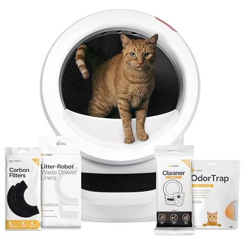 Litter-Robot 4 Supply Bundle by Whisker, White - Automatic,