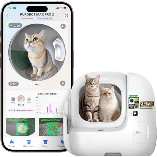 PETKIT Purobot Max Pro 2 Cat's Facial Recognition 