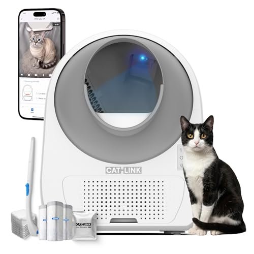 CATLINK 2025 New Ultra Self Cleaning Litter Box with AI Came