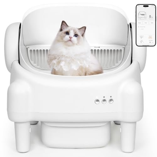 ovesong Automatic Cat Litter Box,Self Cleaning Litter Box fo