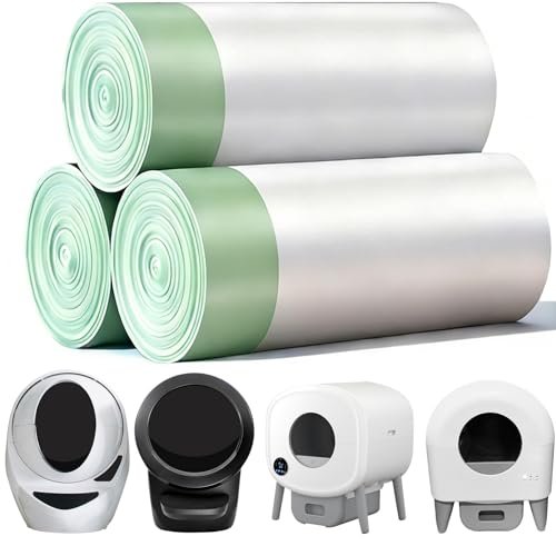 KropBom 45 Count Automatic Litter Box Bags Liners Compatible