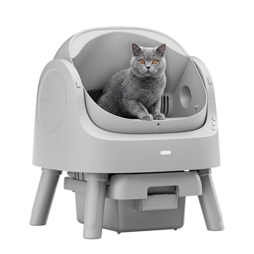 Mimfam Automatic Self Cleaning Litter Box, with 4 Pairs Infr