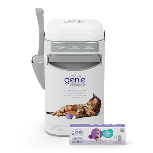 Litter Genie Platinum Pail Made of Durable Stainless Steel I