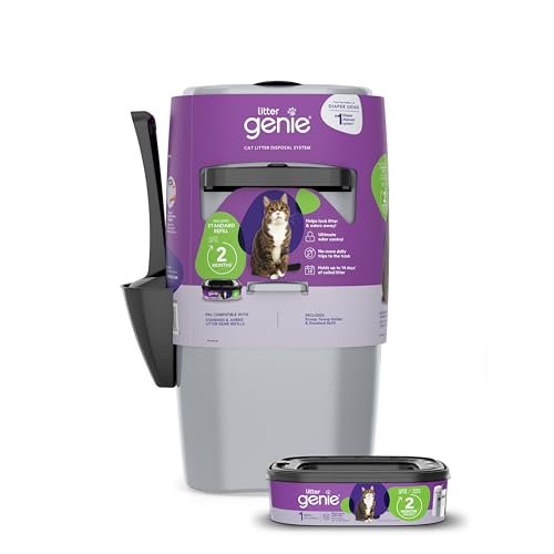 Litter Genie Standard Pail (Silver) | Cat Litter Box Waste D