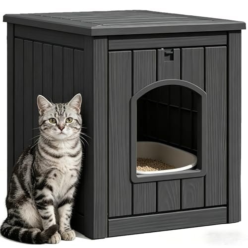 GULAIMOAO Cat Litter Box Enclosure, Multi-Functional Enclose