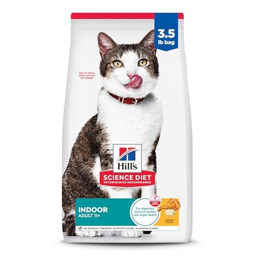 Hill's Science Diet Senior 11+ Indoor Dry Cat Food, Chicken,