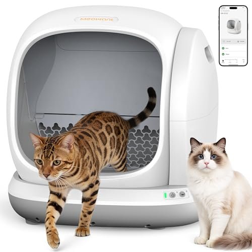 Meowant Self Cleaning Cat Litter Box for Multiple Cats Kitte
