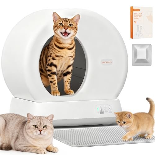 Meowant Self Cleaning Cat Litter Box Safety Sensors,APP Cont