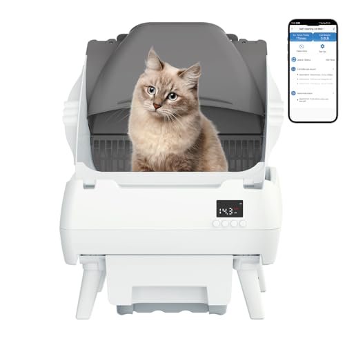 Lohhuby Automatic Cat Litter Box Self Cleaning - App Control