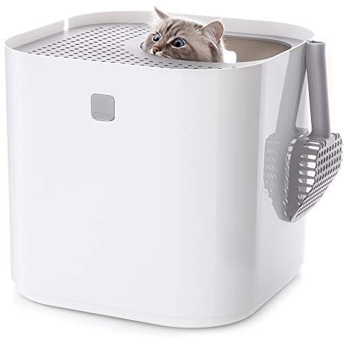 Modkat Top-Entry Cat Litter Box, Leak-Proof, Liner