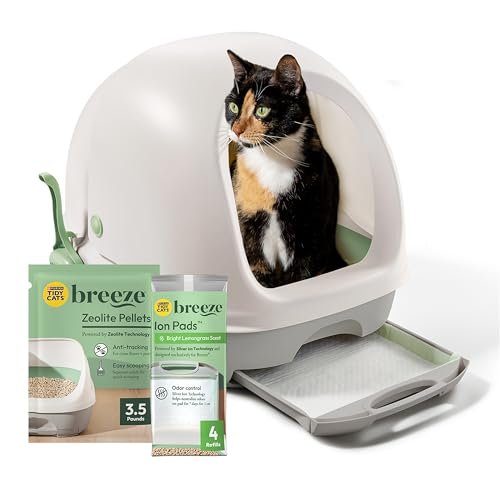 Purina Tidy Cats Breeze Covered Cat Litter Box System Kit
