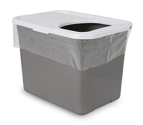 Petmate Top Entry Litter Pan Liners, Dark Grey, 8 Count
