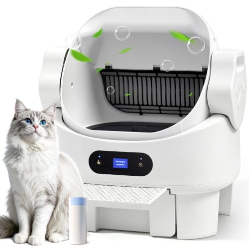 OneBug Open-Top Self-Cleaning Litter Box for Multiple Cats