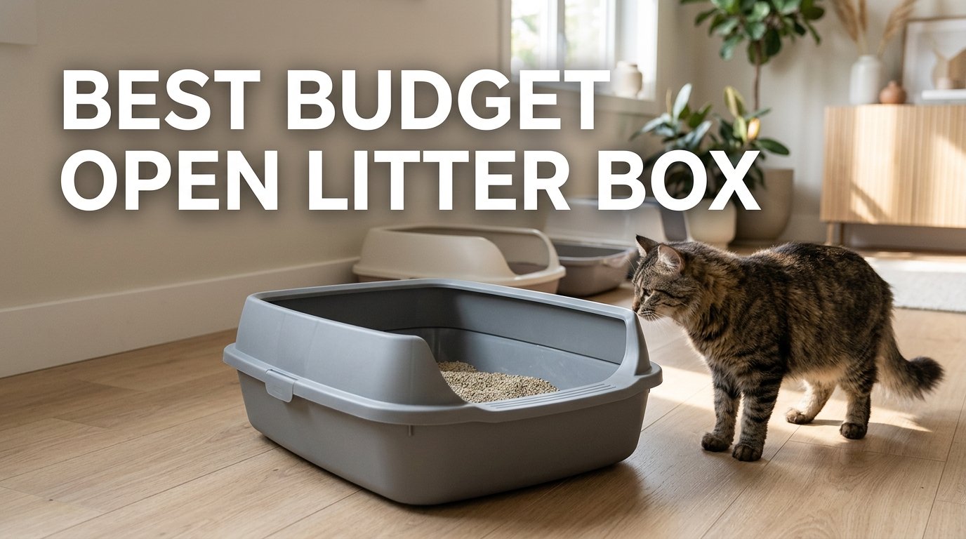 Best budget open litter box with an affordable cat-friendly design