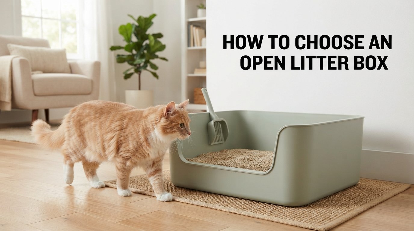 How to choose an open litter box based on size, design, and cat comfort