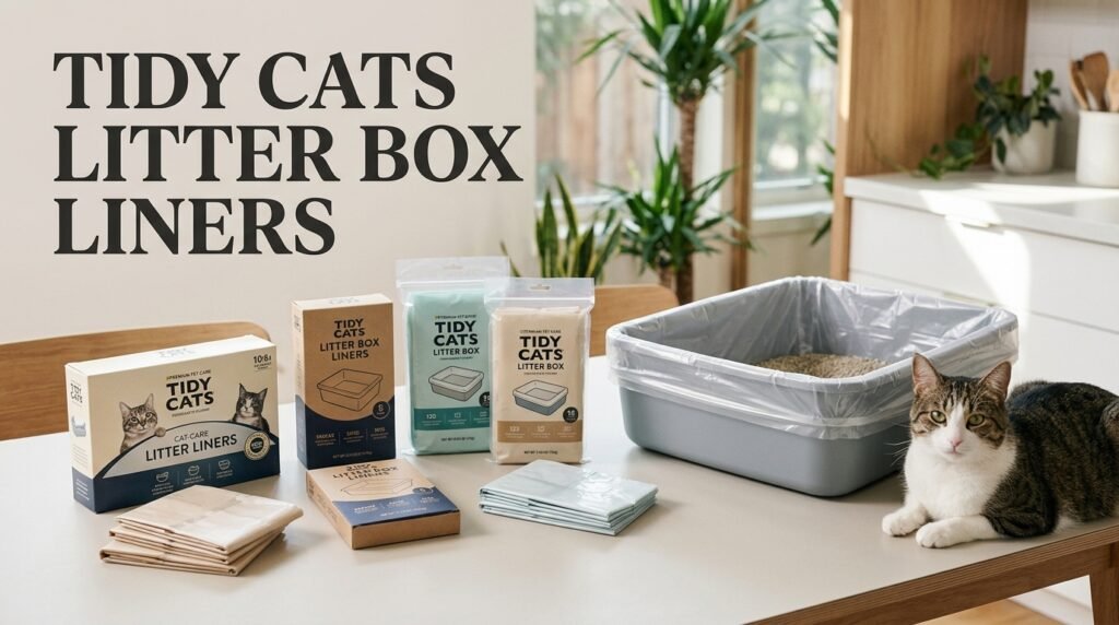 Tidy Cats Litter Box Liners compared with five liner options for cat litter boxes.