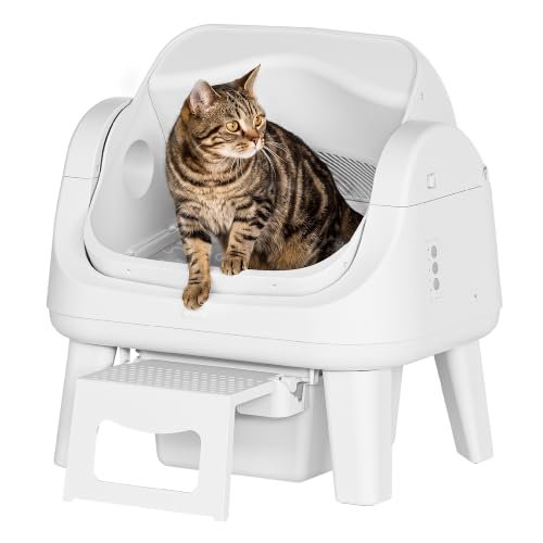 Automatic Cat Litter Box, Self Cleaning Litter Box, Open Top