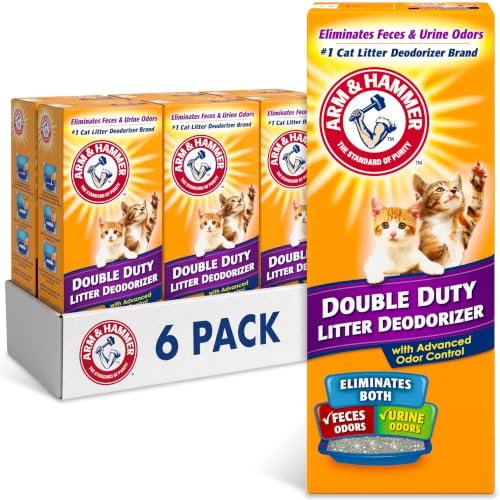 ARM & HAMMER Cat Litter Deodorizer Double Duty, 30 oz, 6 Pack