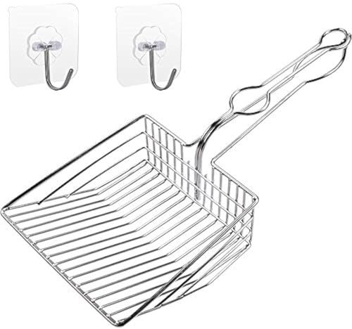 Qualiall all-metal wire litter scoop with thumb hole