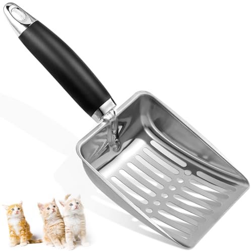 Apidgrowth Cat Litter Scoop - Stainless Steel Metal Cat Litt