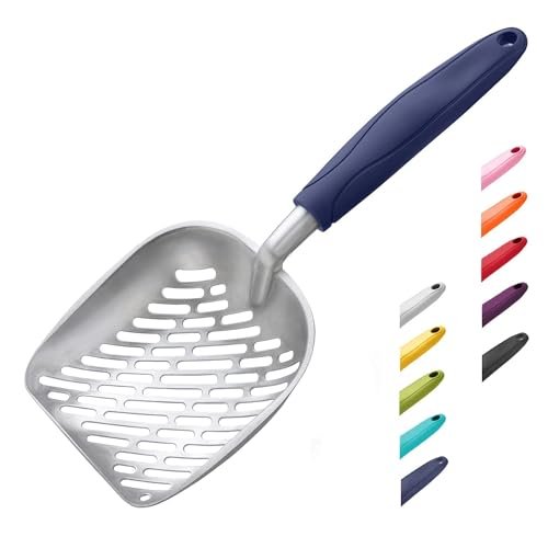 WePet Cat Litter Scoop, Aluminum Alloy Sifter, Kitty Metal S