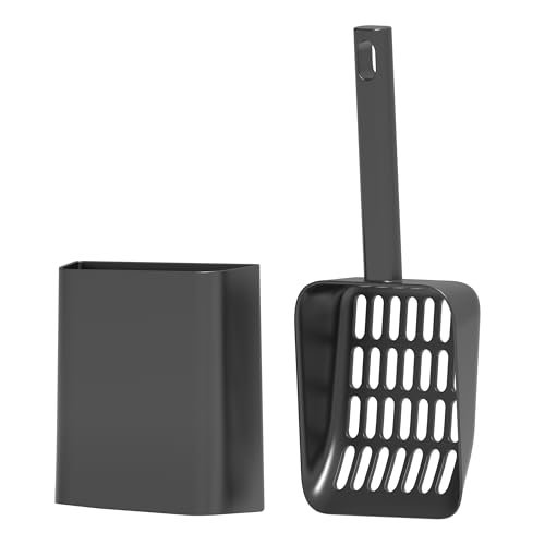 Cat Pooper Scooper, 2 in 1 Cat Litter Scoop with Holder Stan