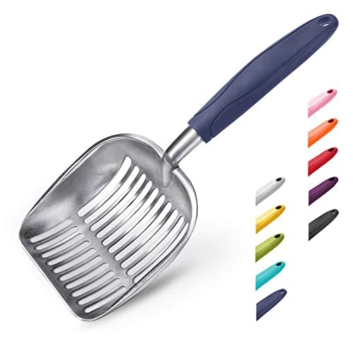 WePet large aluminum alloy litter scoop with 2-inch deep shovel